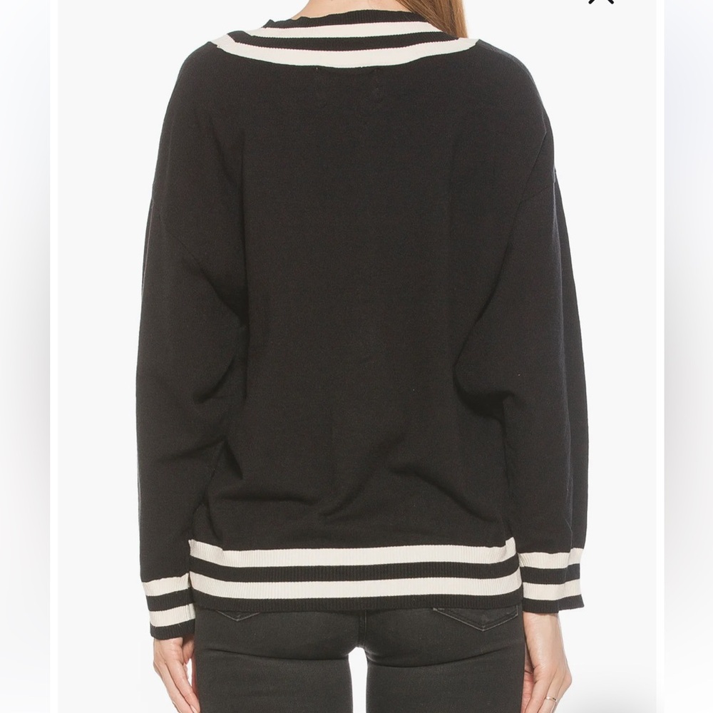 Alexia Admore Frances Stripe Cardigan Sweater - Picture 3 of 5